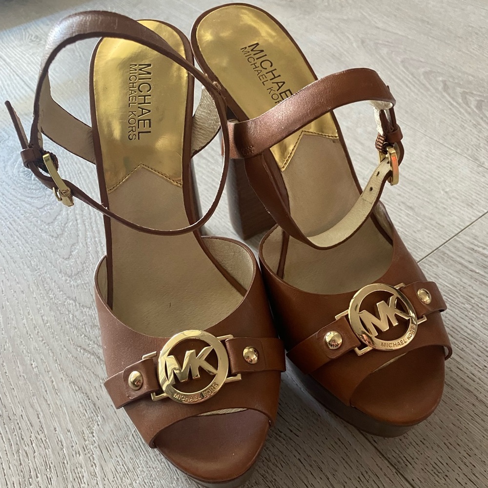 Michael by Michael Kors Brown platform heel